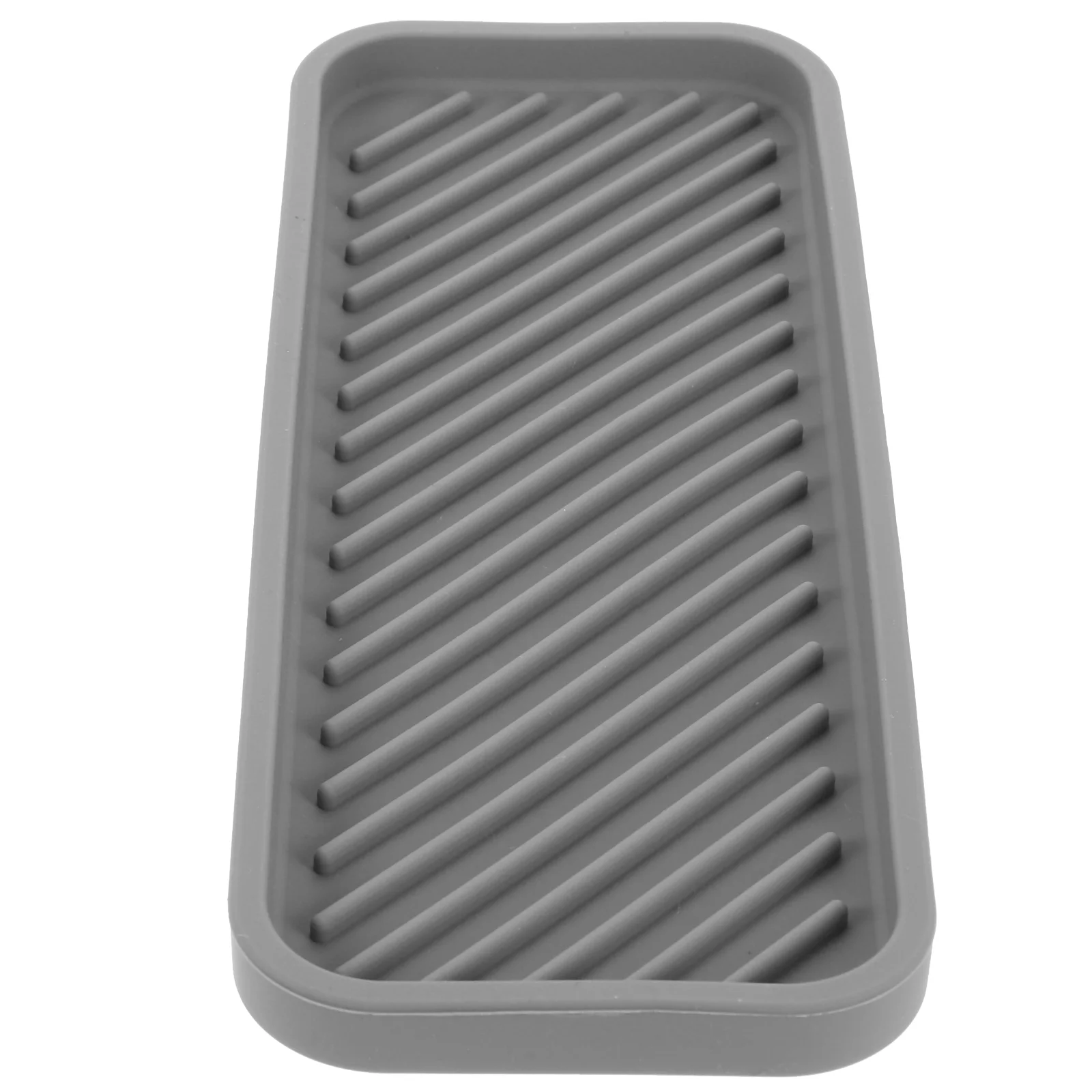 

Tray Silicone Dish Bathroom Sink Holder Organizer Mat Soap Storage Kitchen Plate Desktop Jewelry Drying Sponge Scrubber