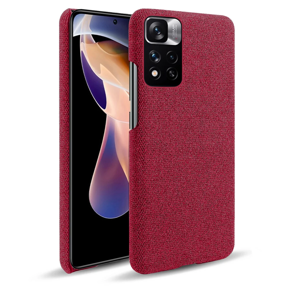 

For Xiaomi Redmi Note 11 Pro Case Cloth Texture Fit Case For Xiomi Redmi Note 11 Note11 10 9 Pro 9S Poco F3 X3 F2 Pro K40 Pro