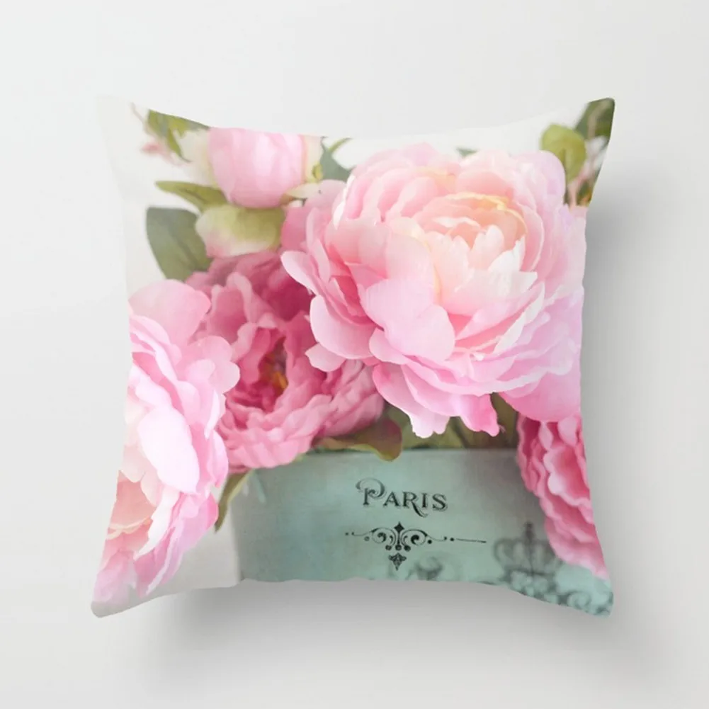 

Bedroom Pillowcase Cushion Cover 17.72X17.72inch 1pcs Sofa Flower Love
