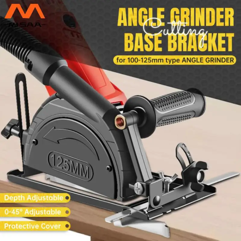 

Circular Saw Bracket Base Multi-angle 45°adjustable Cutting Depth Fixed Woodworking Table Tool Angle Grinder Stand Holder
