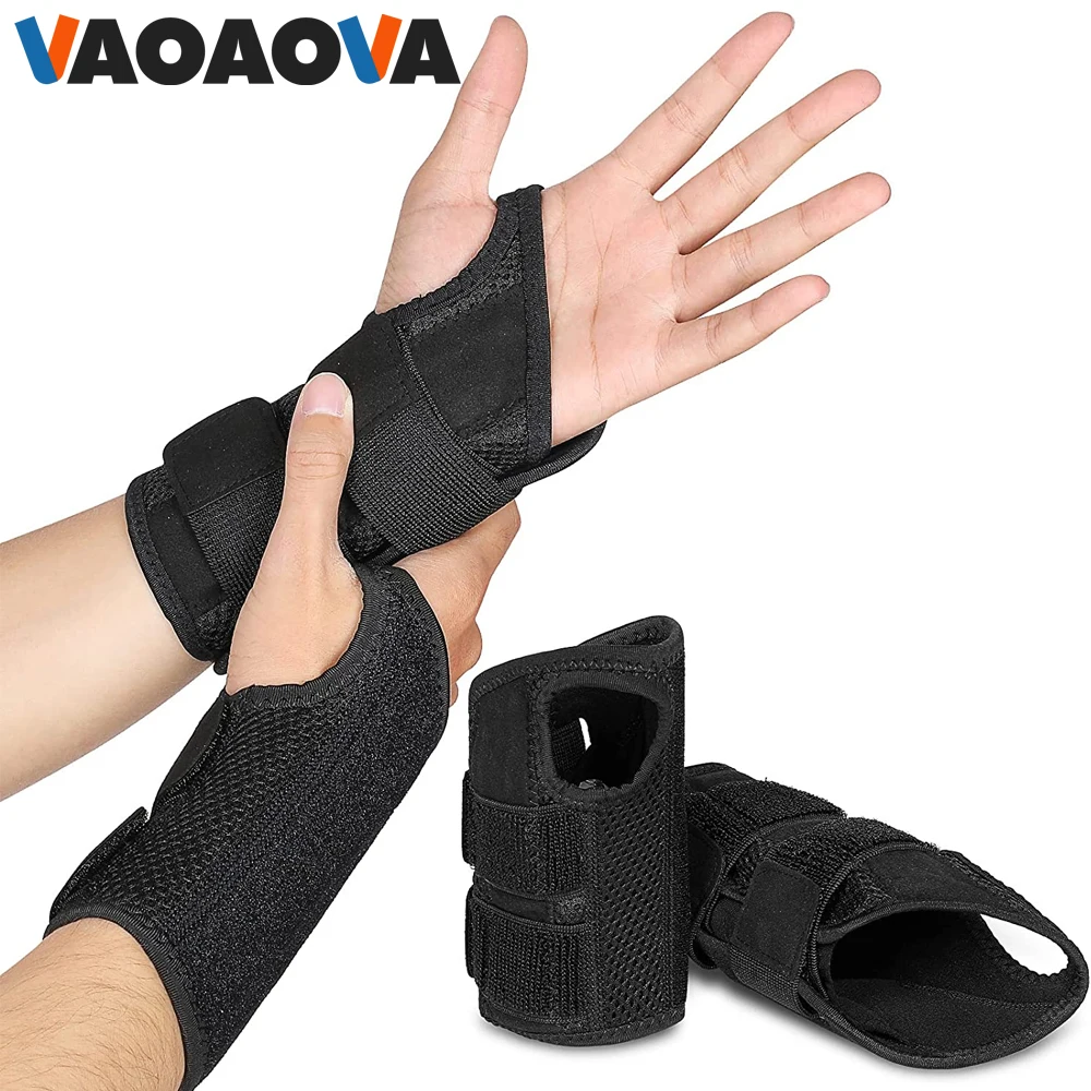 

1Pcs Carpal Tunnel Wrist Brace for Women and Men, Support Hand Brace Palm Wrap Wrist Injury Fracture Fixed Orthopedic Wristband