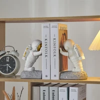 creative resin astronaut sculpture bookend modern home decoration living room room bookcase desktop decoration accessories gift