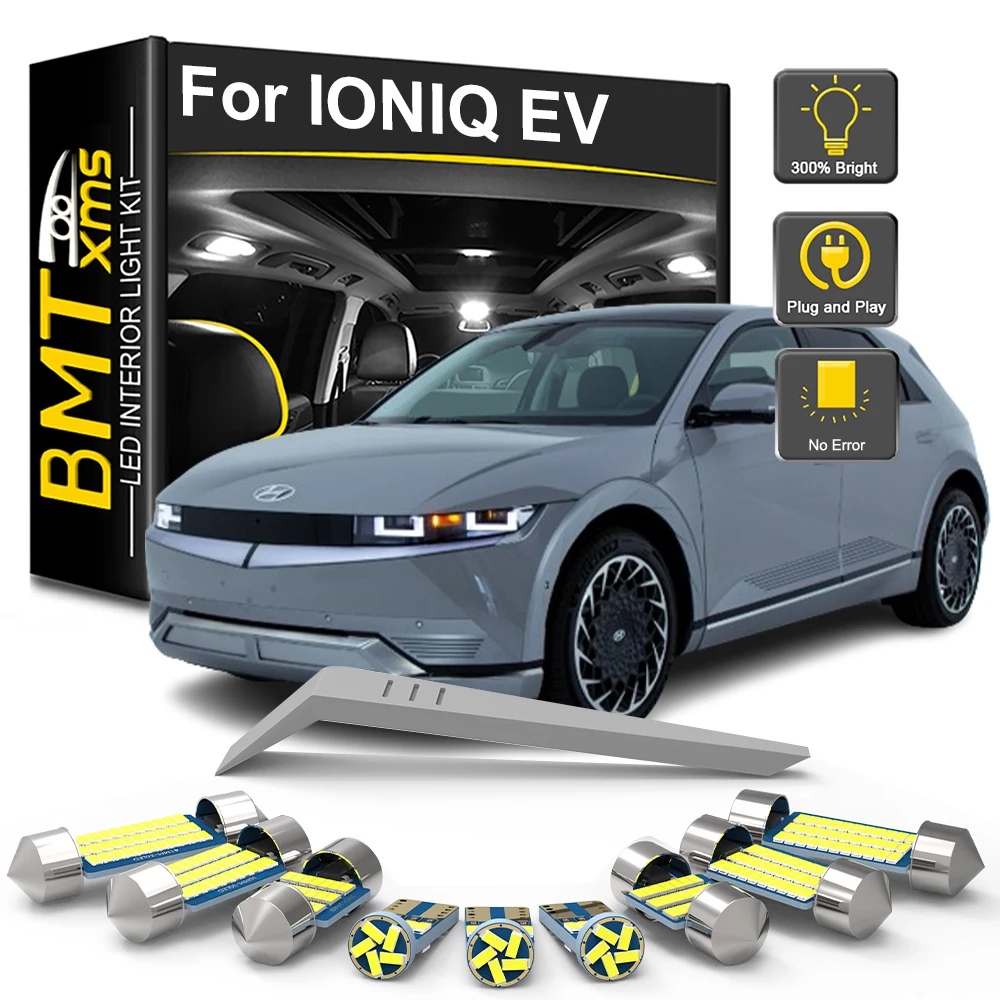 BMTxms 13 Шт. Canbus Светодиодный Комплект Внутреннего Освещения Для Hyundai IONIQ EV 2016-2022