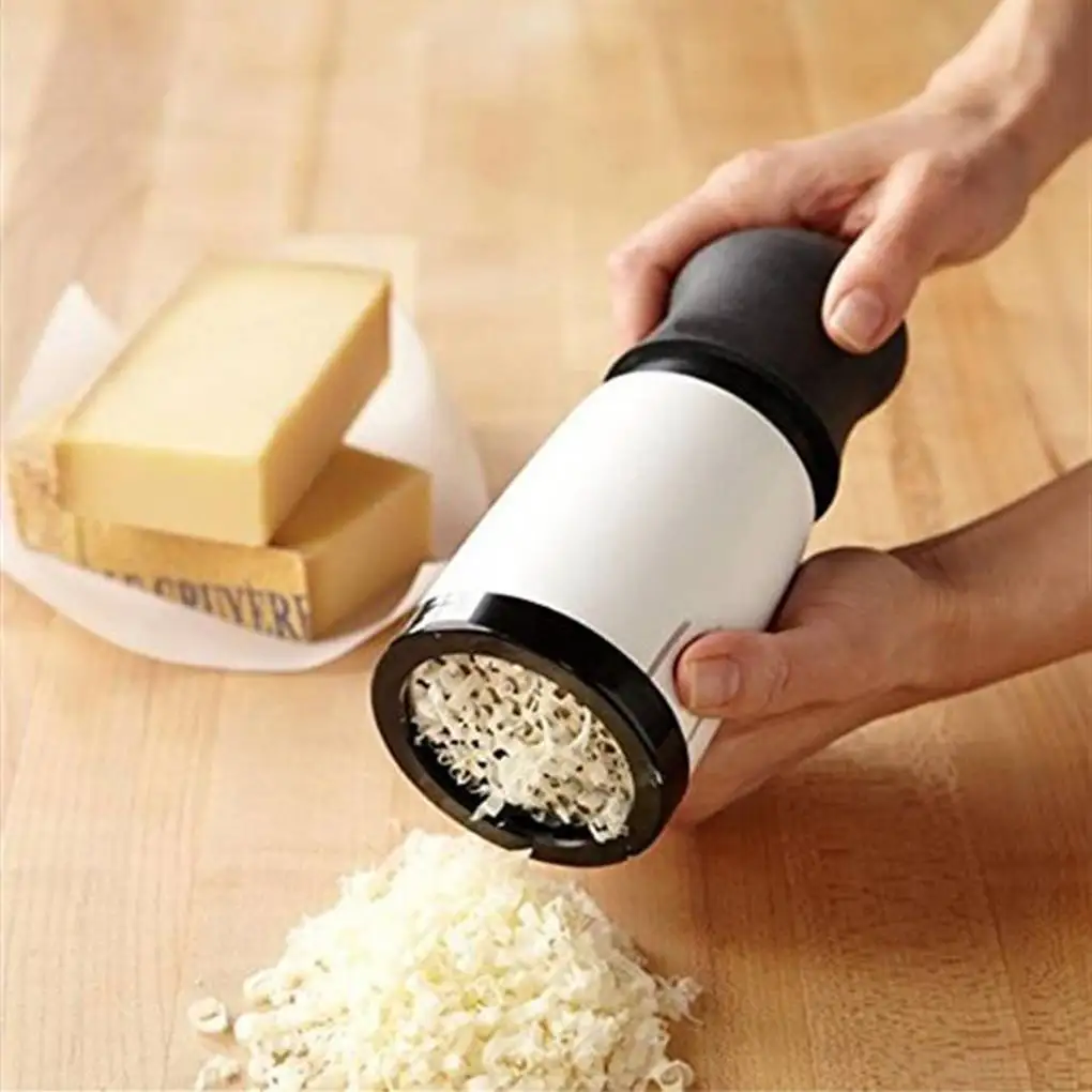 

ABS+Stainless Steel Cheese Grater 2 Pattern Blade Kitchen Gadgets Chocolate Grater DIY Butter Food Mill Cheese Grater Slicer