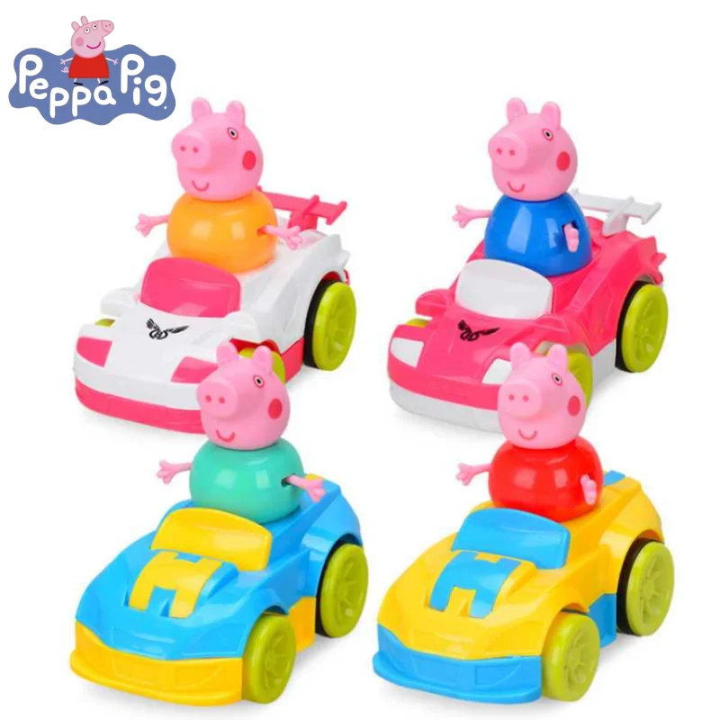 

Свинка Пеппа аниме мультфильм творческие детские развивающие игрушки инерционная скользящая машина милый детский сад подарки для мальчиков и девочек