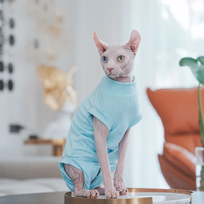 Пижама женская Всесезонная однотонная милый жилет с 4 ногами и кошкой-сфинксом