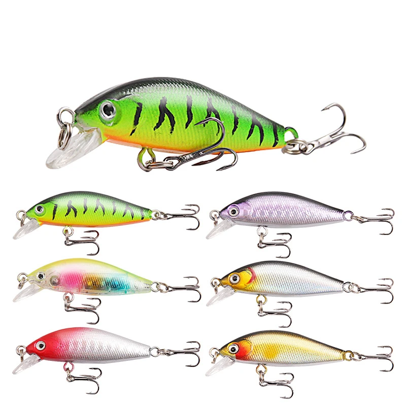 

1pcs 55mm 4.5g Fishing Lures Minnow SinKing Bass Trolling Artificial Hard Bait Crankbait Carp Pesca Fishing Tackle