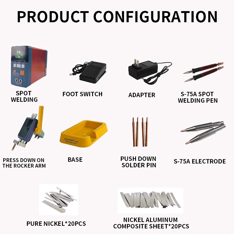 801H Аппарат для точечной сварки с одной батареей железная литиевая батарея