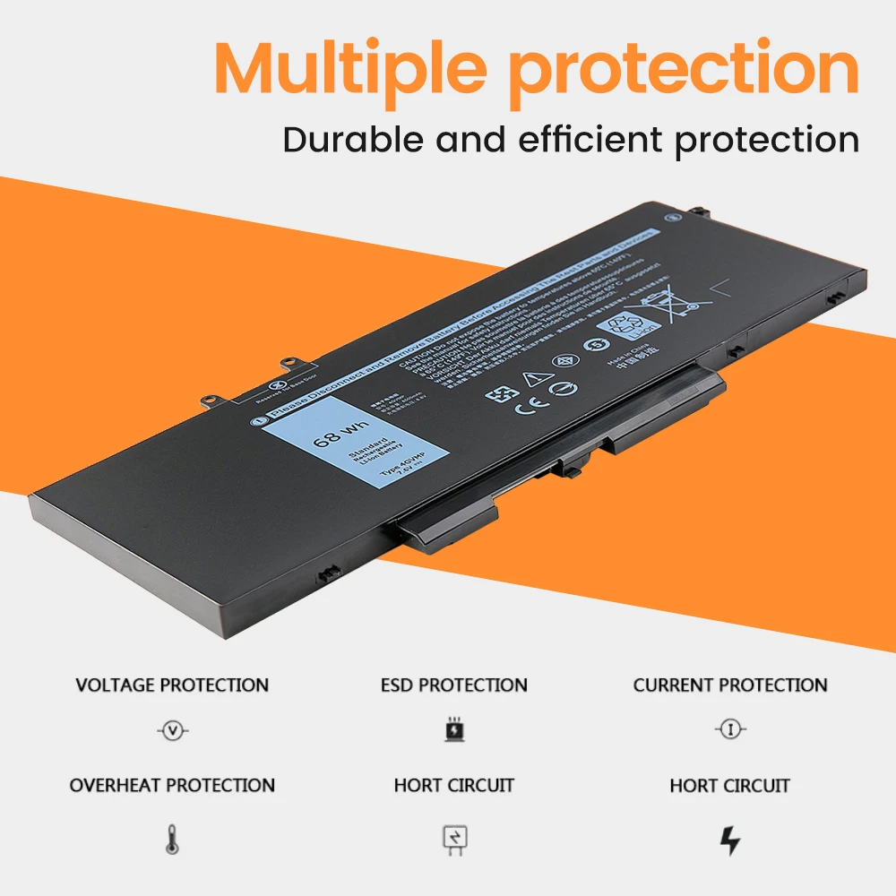 Новый аккумулятор для ноутбука 4GVMP Dell Latitude 5400 5500 5410 Precision 3540 3550 Inspiron 7590 7591 7791 2 в 1 P84F