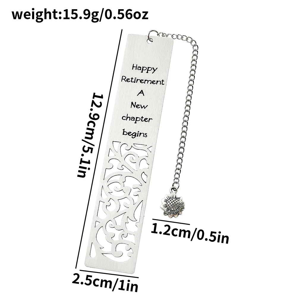 Новая выдолбленная закладка из нержавеющей стали - с подвесной закладкой для