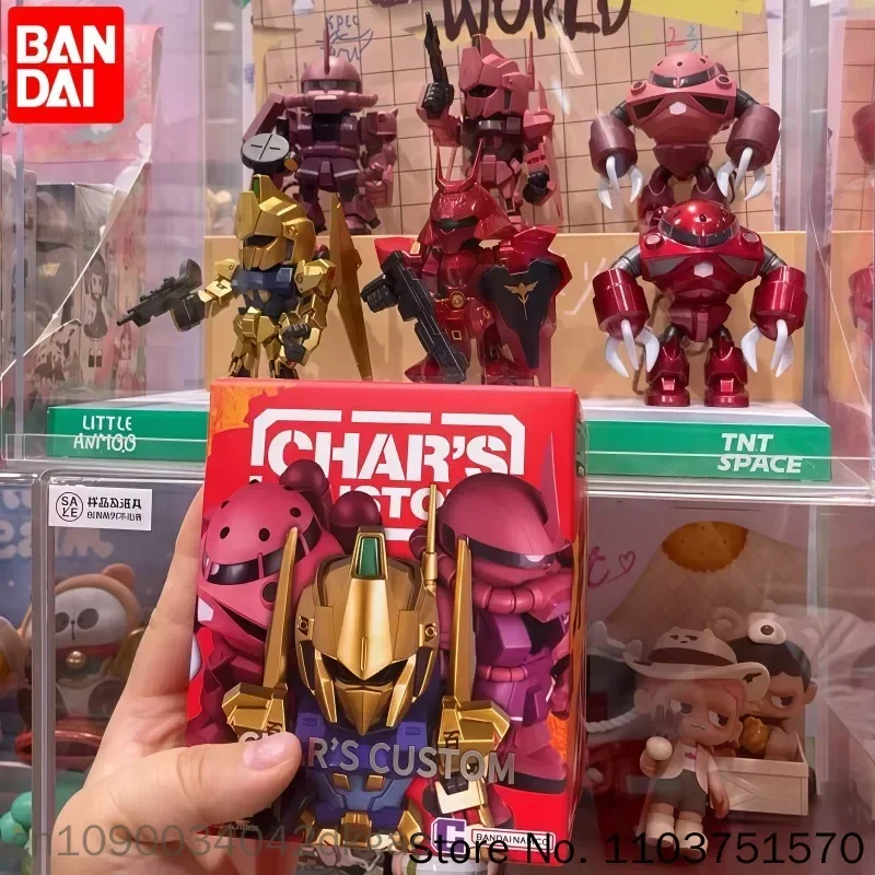 Фото Коллекционная фигурка Bandai Namco QMSV Mini Char Sazabi Gundam Mobile Warrior: Анимационный сувенир, подарочная коробка-сюрприз для коллекционеров №2