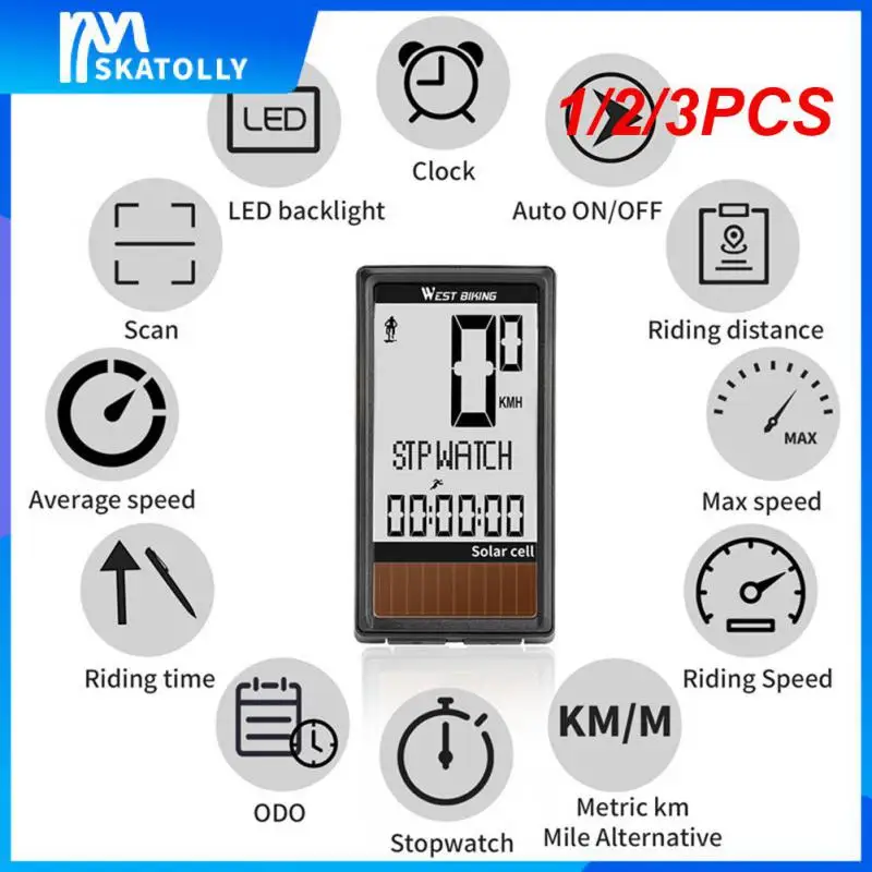 

1/2/3 шт., Водонепроницаемый Спидометр 72x36x3 мм