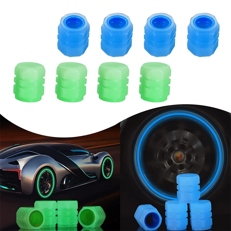 

Universal Luminous Tire Valve Cap Car Wheel Hub Glowing Dust-proof Decorative Tyre Rim Stem Covers Applicable Motorcycle Bike