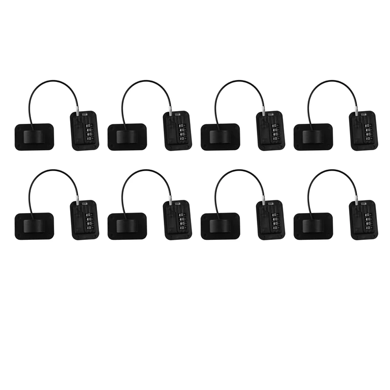 

8X Upgraded Password Window Lock Child Safety Lock Baby Protection Children Fridge Lock Door Cabinet Limiter Locks-Black