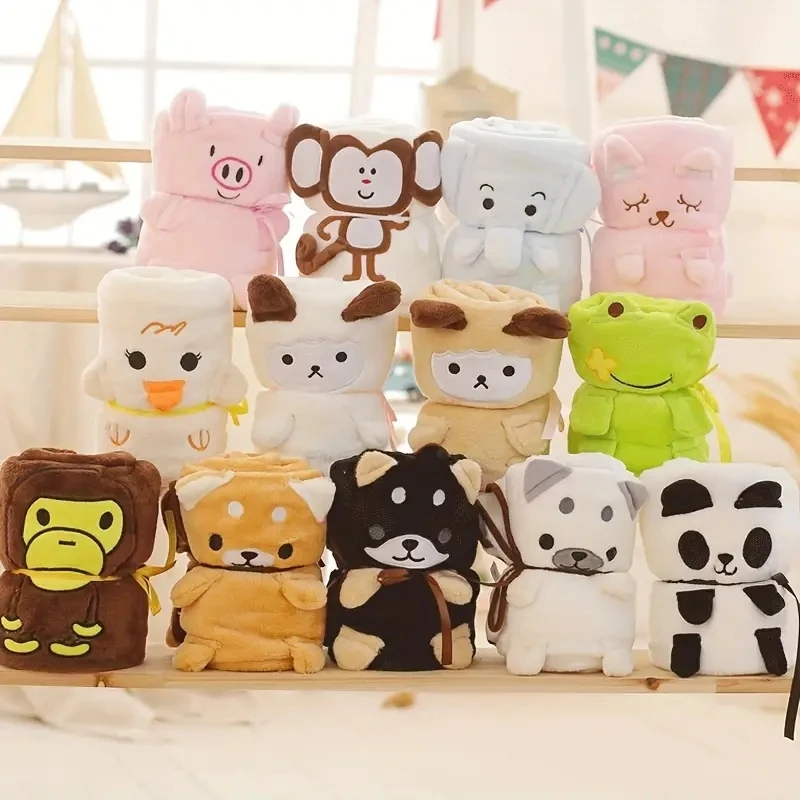 

New Animal Blanket, Soft Fleece Blanket, Multipurpose Blanket, Convenient Storage Blanket