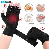 byepain 1pair compression arthritis gloves with strapcarpal tunneltyping joint pain relief therapy wristband for women men