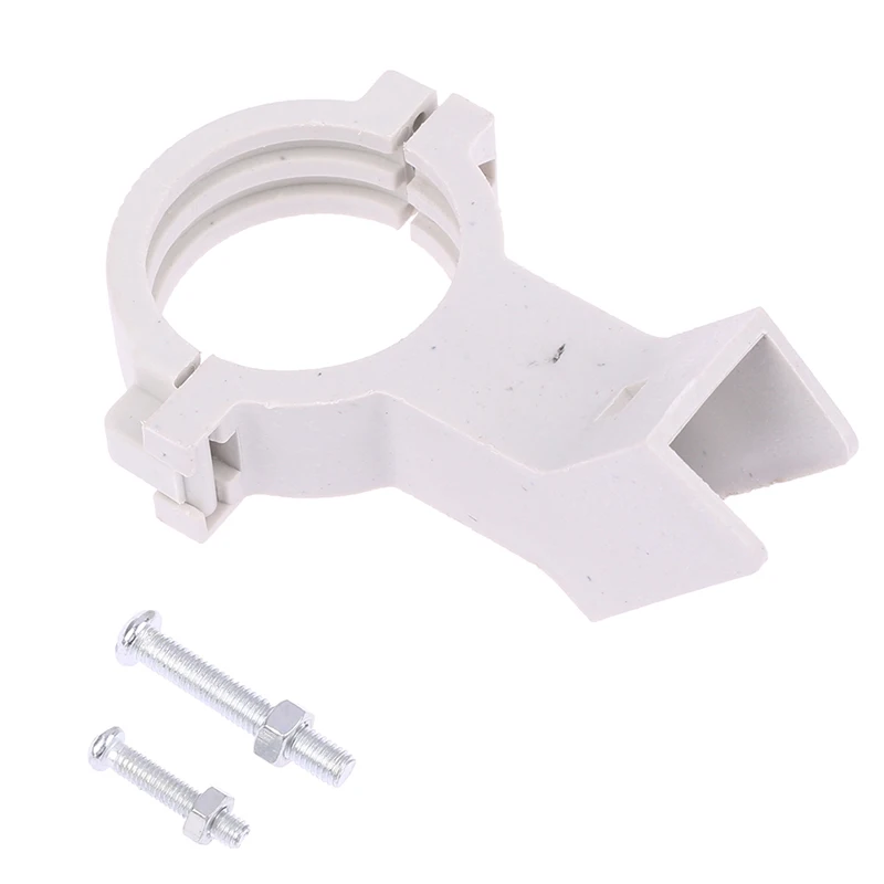 

1 Set High-frequency Head Clamp Household Pass KU Bracket White Clinker Thickened Pipe Clamp