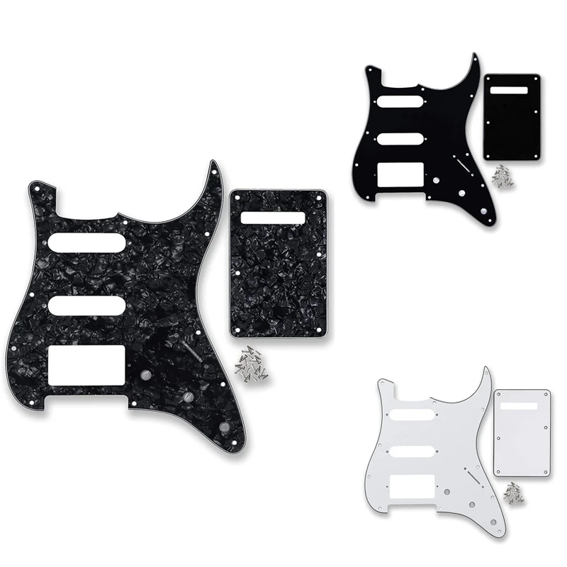 

New Hot Pickguard Scratch Plate Guitar Back Plate Set For Electric Guitar Part
