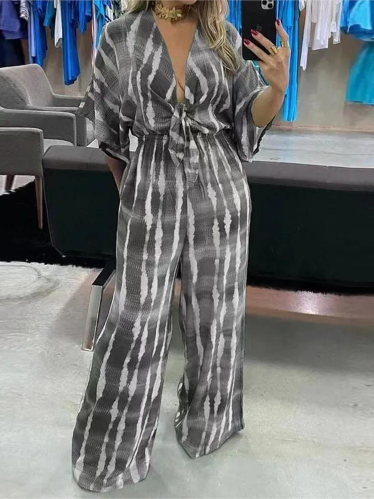 Комбинезон женский с принтом модный пикантный Повседневный удобный длинный