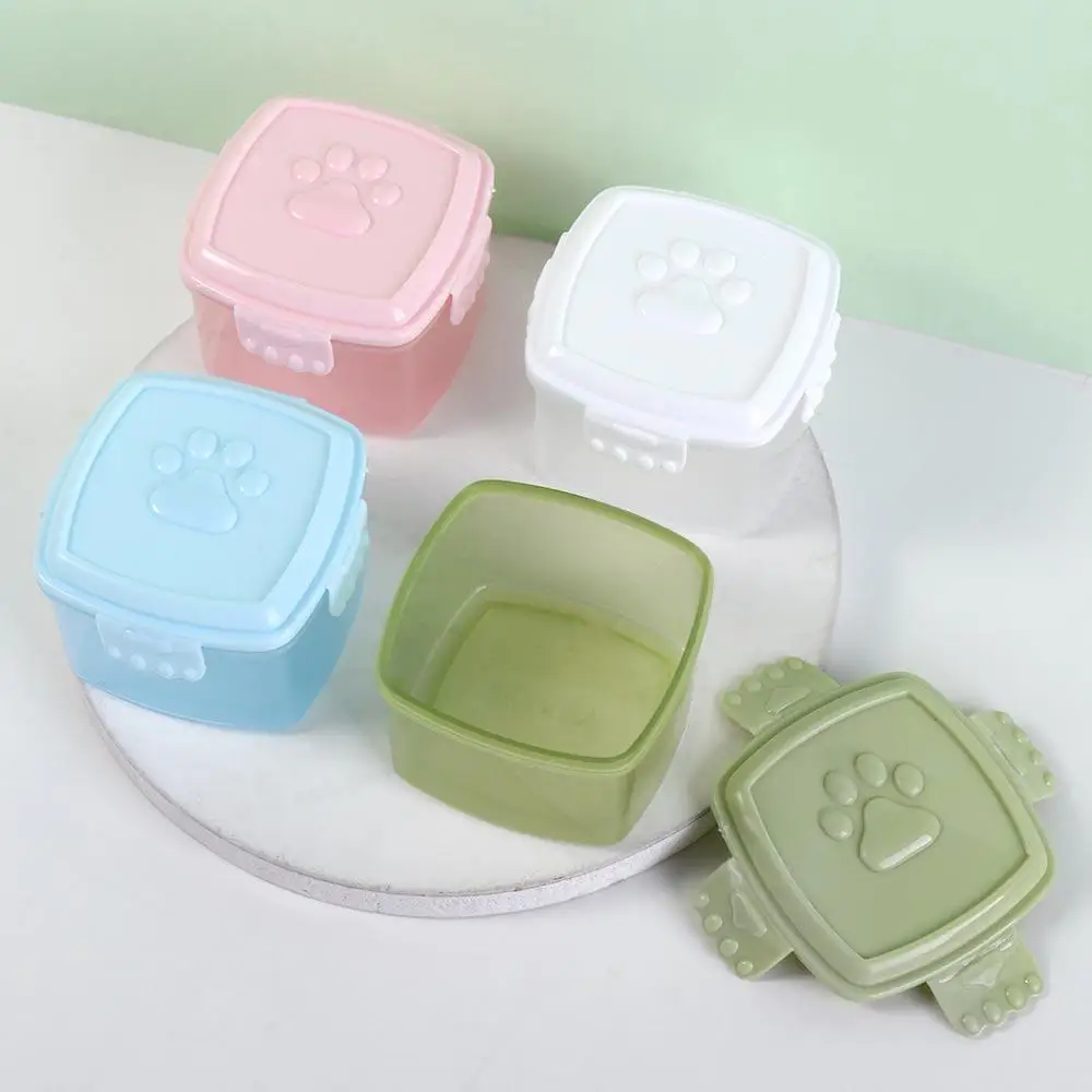 Портативная пластиковая коробка для соуса круглая/квадратная герметичная