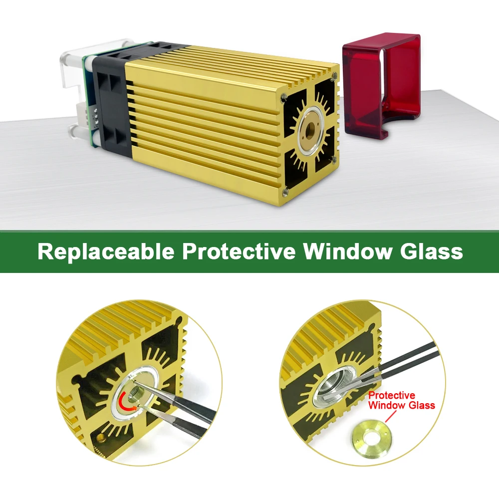 Лазерное дерево 40 Вт лазерный модуль 450 нм с фиксированным фокусом TTL лазерная