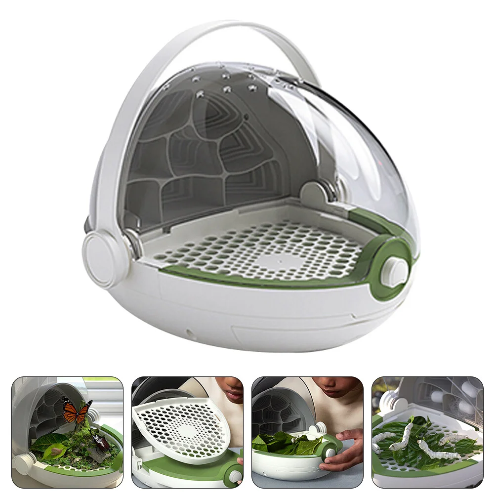 

Butterfly Cage Insect Bug Observe Case Silkworm Raising Holder Observation Supply Transparent Pet Toy