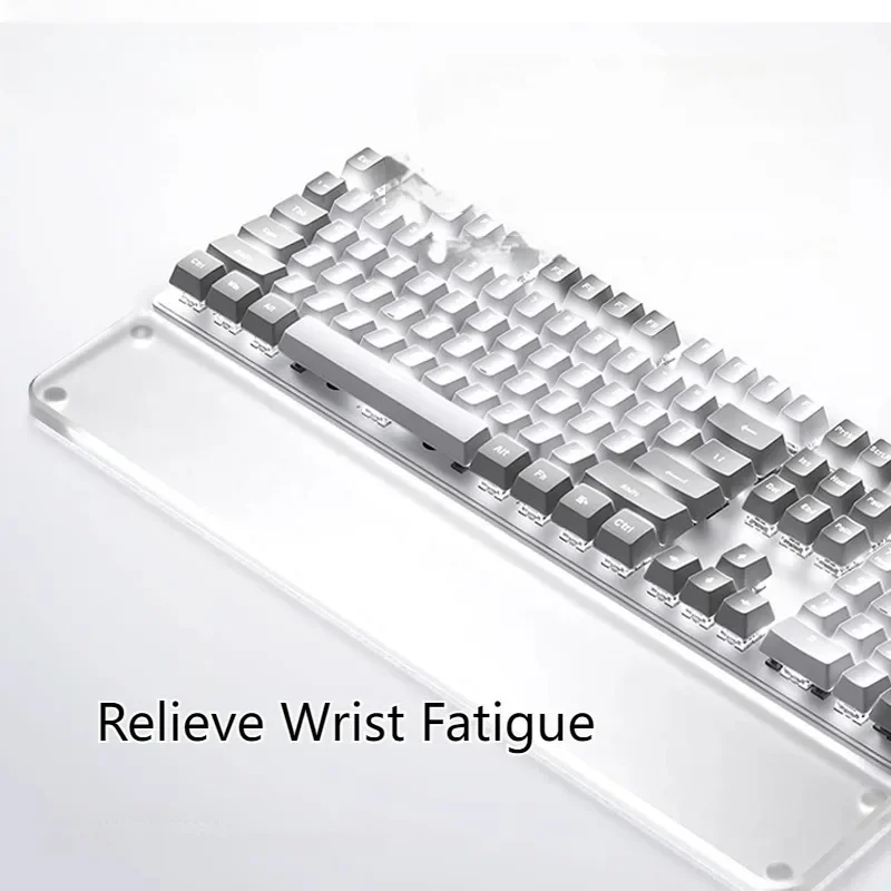 Акриловая подставка под запястье прозрачная эргономичная клавиатура заказ для