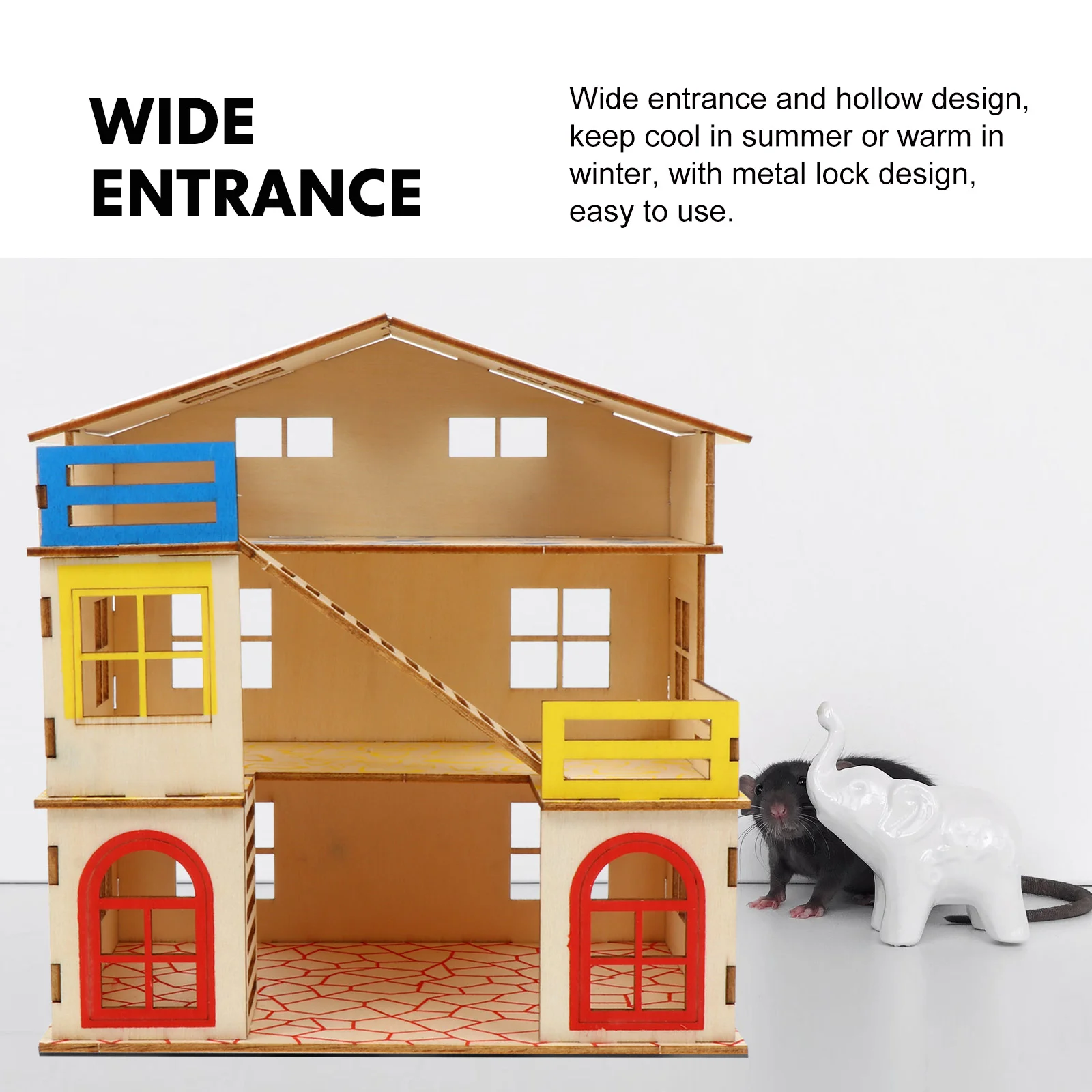 Домик для хомяка маленькие животные хижина игрушки многослойная крыса домашний