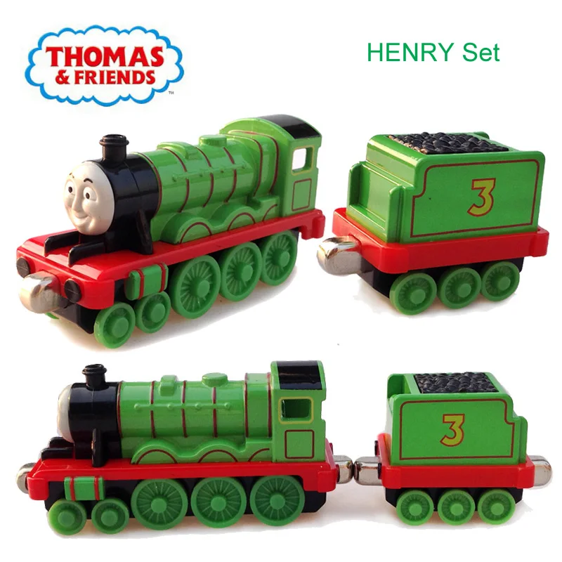 

Игрушечные машинки из сплава «Томас и друзья» № 3 локомотив «Генри» набор поездов и карет «Генри» детские игрушечные машинки