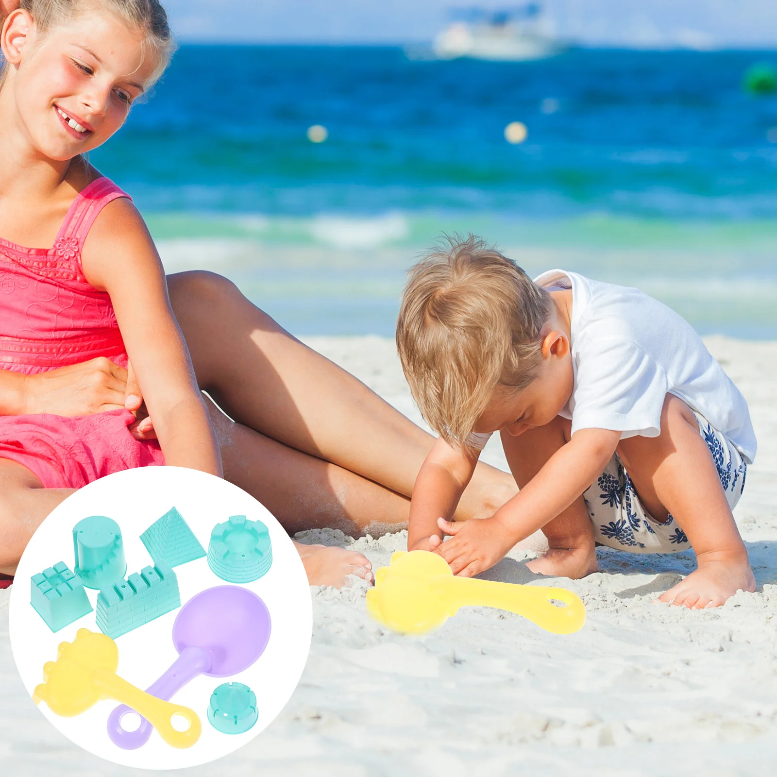 1 комплект детских пляжных игрушек замок игрушки для песка копания портативные