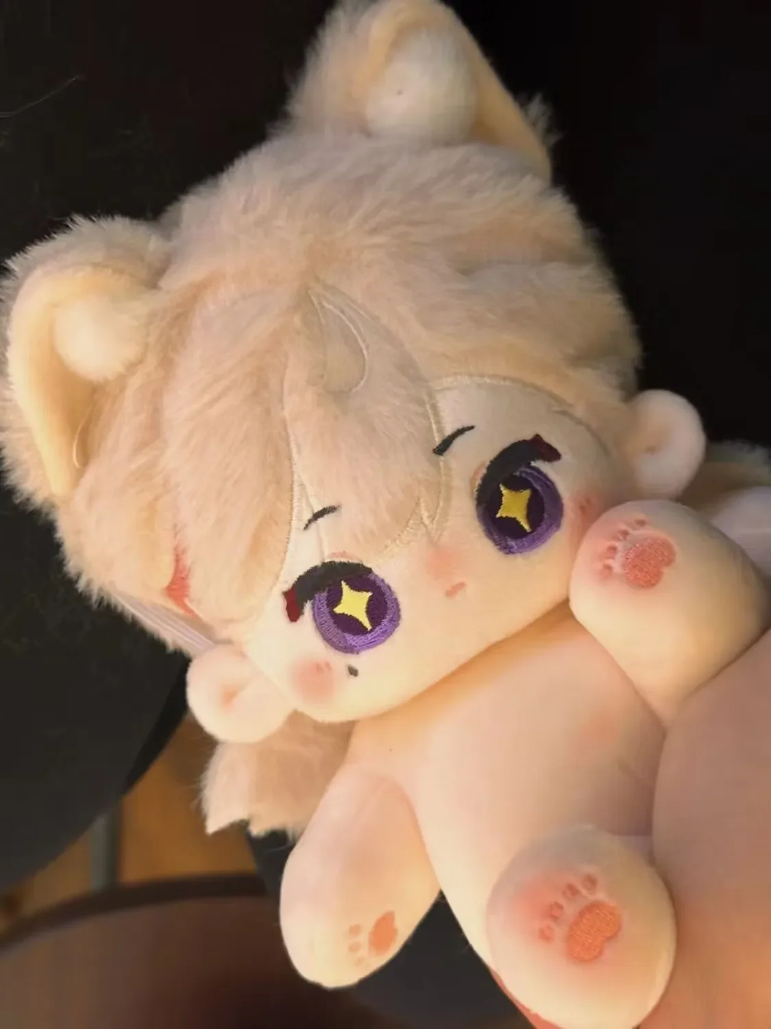 

handsome Lyney Anime Game Cosplay Cute Soft Plush Stuffed Body Dress Up Clothes Plushie Xmas Gift 20CM