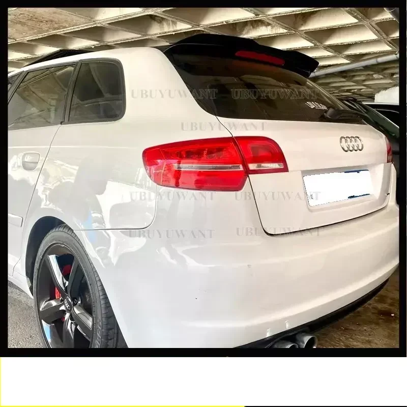 Задний спойлер UBUYUWANT для Audi A3 Sportback 8P Facelift 2004-2013 глянцевый черный из АБС-пластика