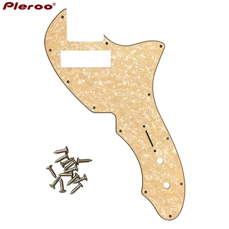 

5pcs Custom Guitar Parts - For Minni Tele 69 Thinline Guitar Pickguard Scratch Plate With P90 Humbucker Pickups