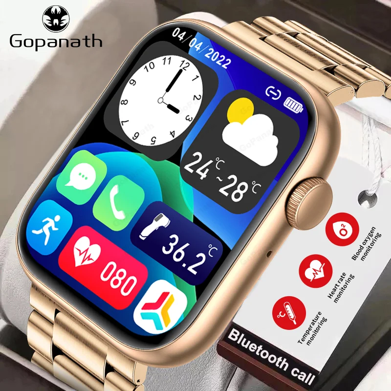 

2023 New Smartwatches Men And Women Bluetooth Dial-Up Sports Watches Music Playing Fitness Heart Rate Tracking For Xiaomi Huawei