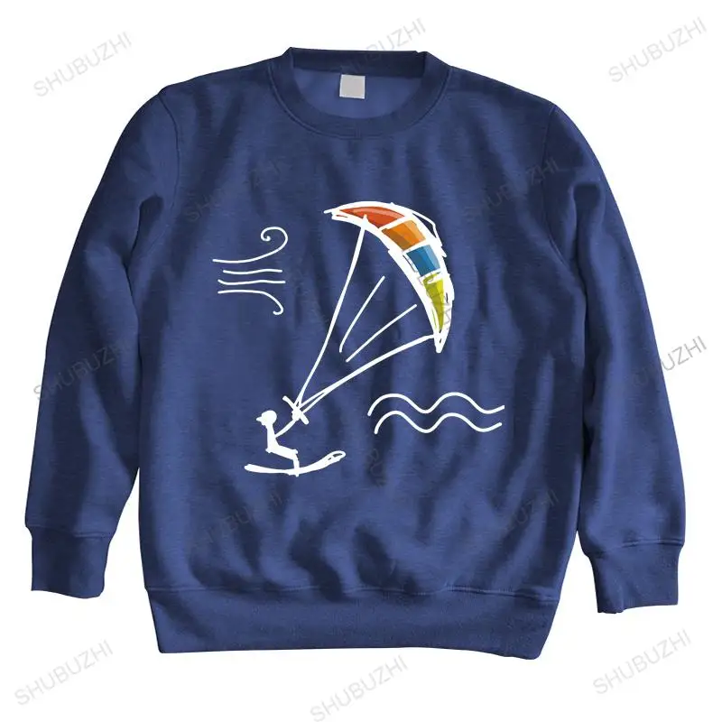 

Мужская Тонкая стильная толстовка для кайтсерфинга, топ для кайтбординга, уличная одежда, Хлопковая мужская брендовая Осенняя толстовка, теплая толстовка, тонкий стиль