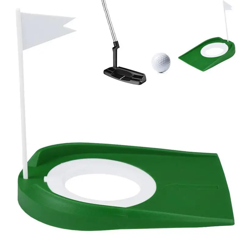 

1PC Golf Putting Cup Indoor Golf Putting Trainer With Hole Flag Putter Green Practice Aid For Home Office Drop Shipping