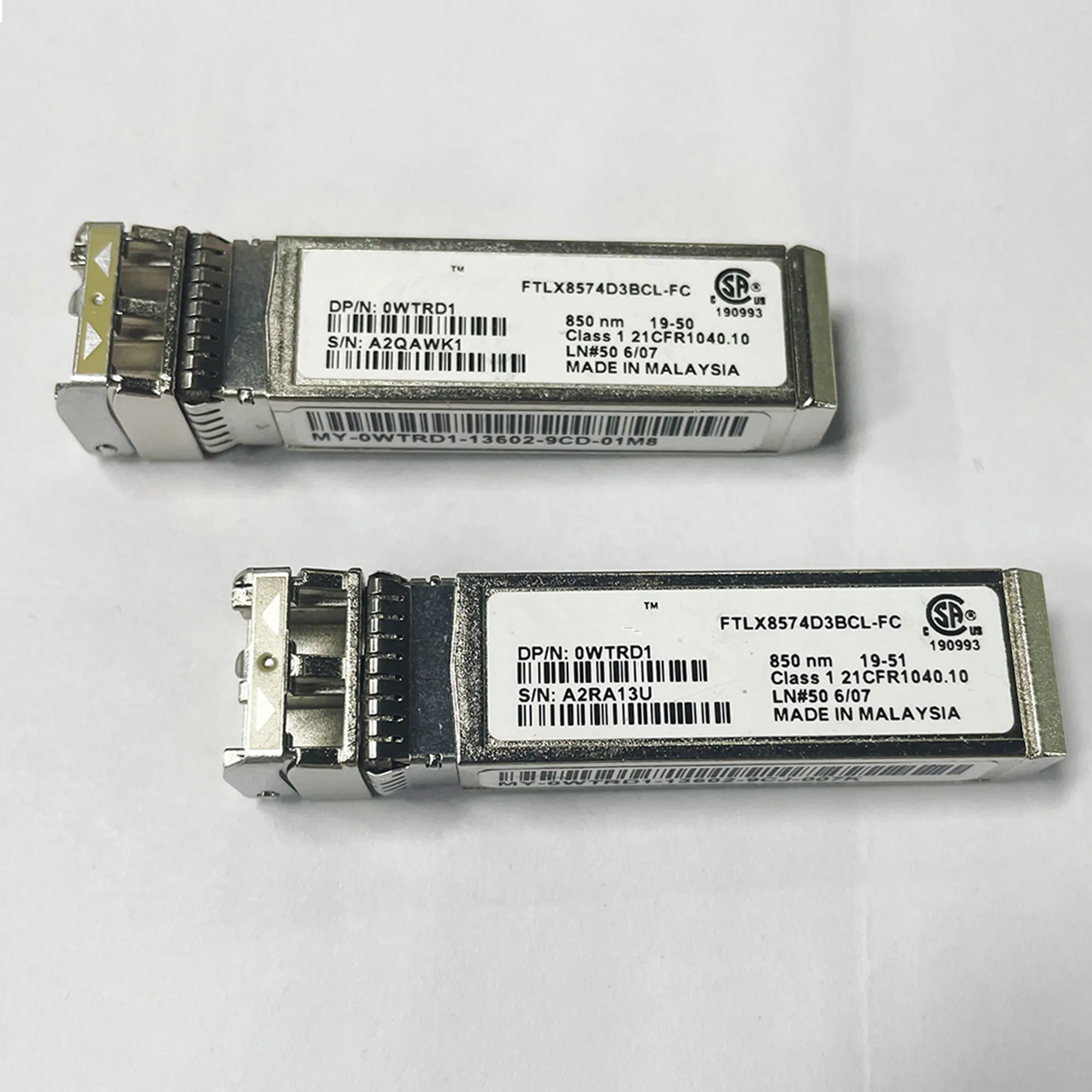 Del/SFP приемопередатчик 10G FTLX8574D3BCL-FC/0WTRD1/850nm 300m Sr 10GB волоконно-оптический модуль/многомодовый двухволоконный модуль приемопередатчика Del/SFP приемопередатчик 10G FTLX8574D3BCL-FC/0WTRD1/850nm 300m Sr 10GB волоконно-оптический модуль/многомодовый двухволоконный модуль приемопередатчика