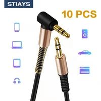 stiays 10 piece 3 5mm audio cables stereo aux auxiliary cord 3 5mm male jack3 5 aux audiovideo cable for car computer headphone