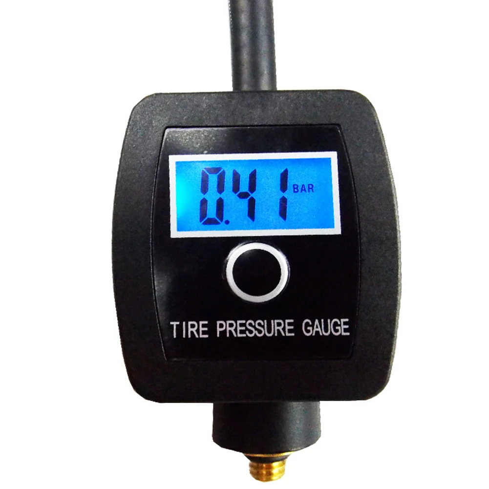 

Bike Bicycle Digital Tyre Pressure Gauge For Schrader-and-Presta Valves 4 Modes With 2032 Battery Digital Display