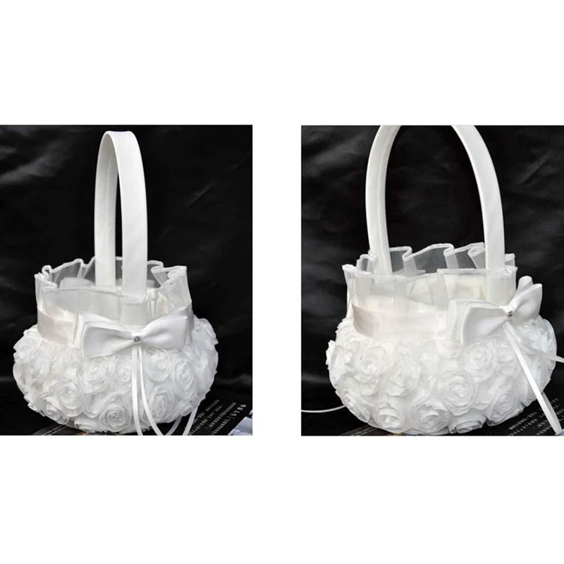 Акция! 2 шт. Детские свадебные корзины с цветами |