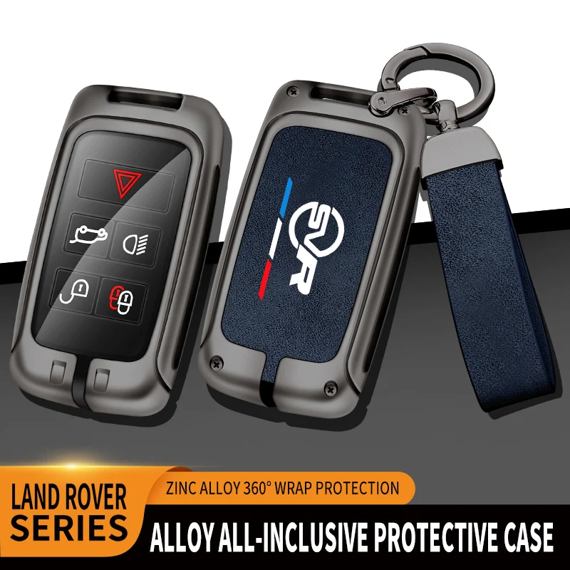 

Auto TPU Zinc Alloy Key Case Bag For Land Rover Range Rover Sport Velar Discovery Defender Evoque Freelander Car Metal Key Shell