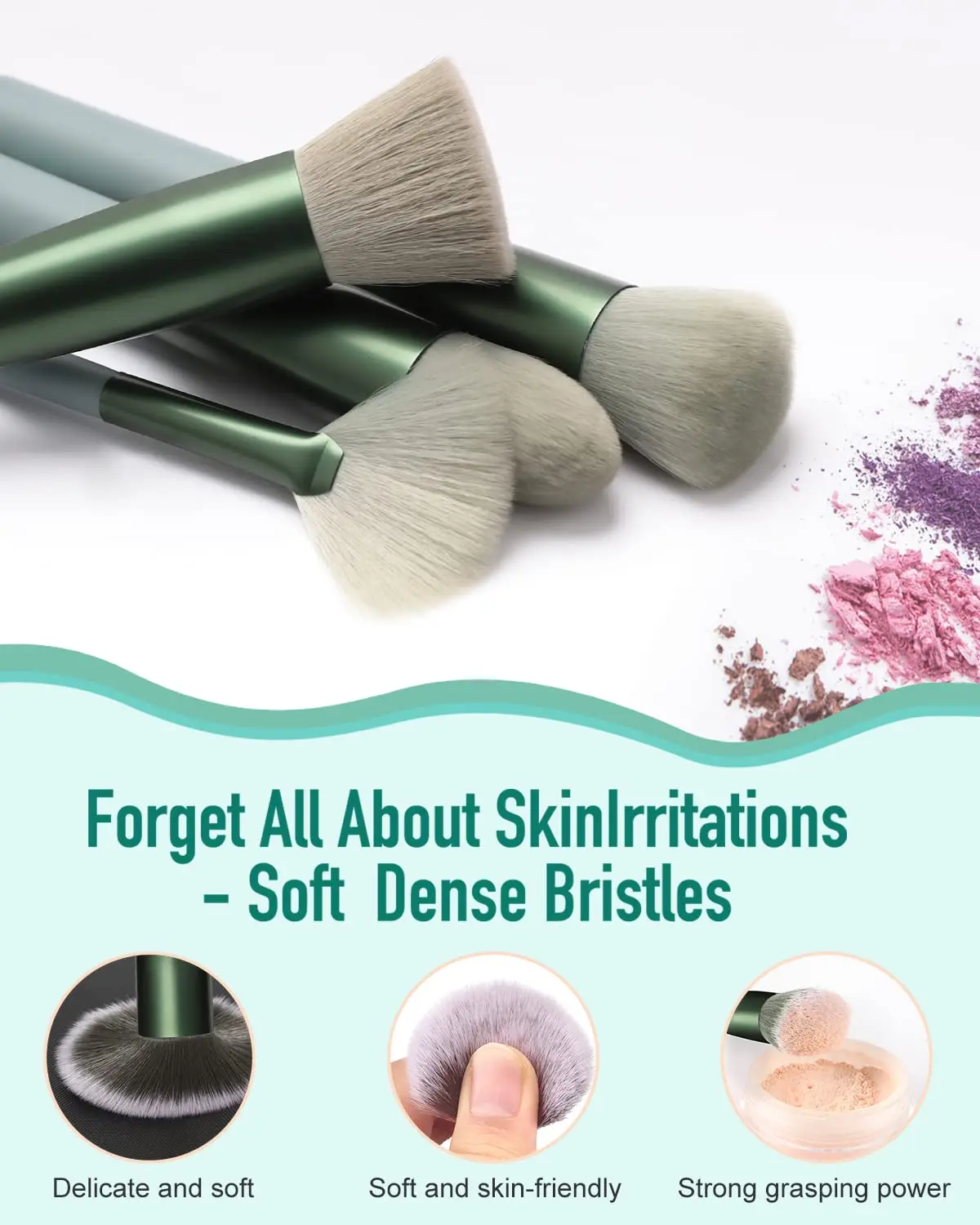 Набор кистей для макияжа из шерстяного волокна