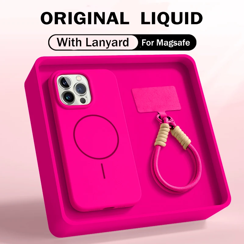 Official Liquid Silicone Lanyard Strap Case