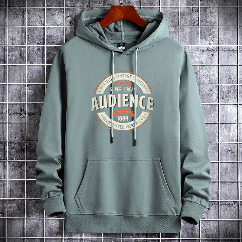 

Autumn Winter Men Sweatshirts Full Throttle Cafe Racer Rockabilly Biker Pullover Fleece Warm Mens Hoodies Hip Hop Streetwear