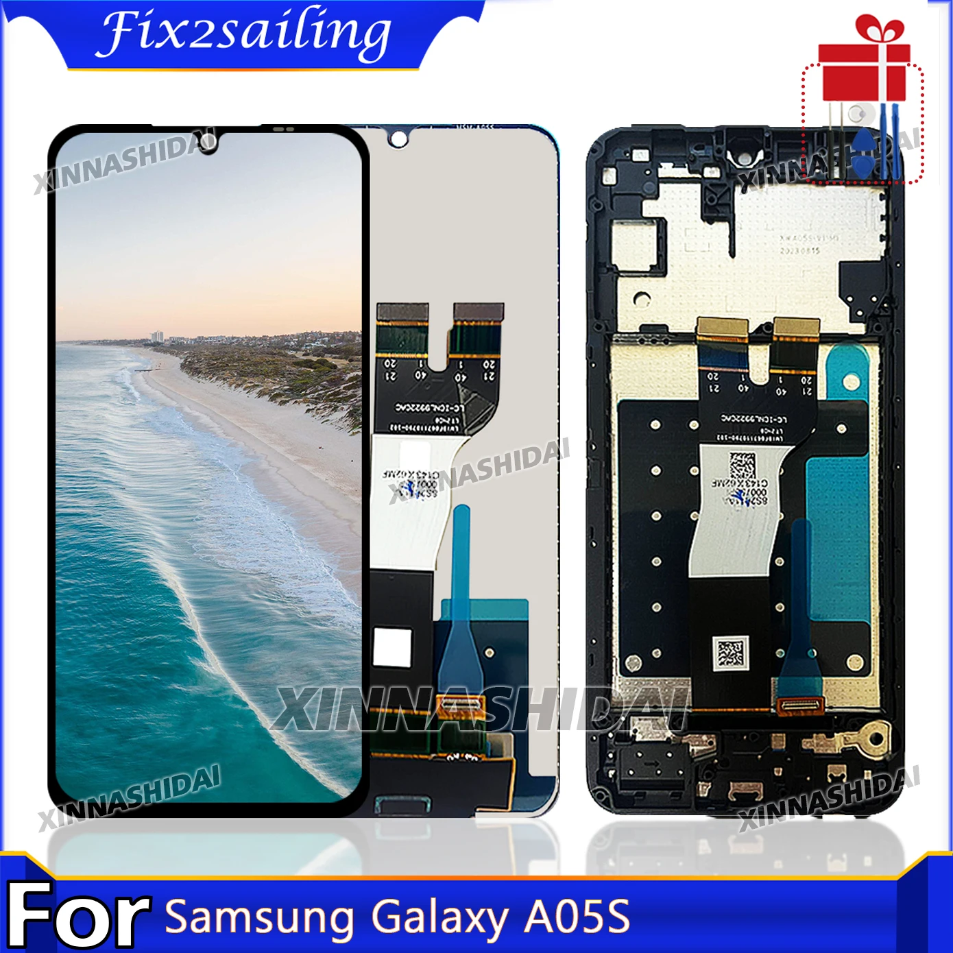 Фото Дисплей для Samsung Galaxy A05S A057F, ЖК-дисплей с сенсорным экраном в сборе для Samsung A05S A055F, замена экрана №4