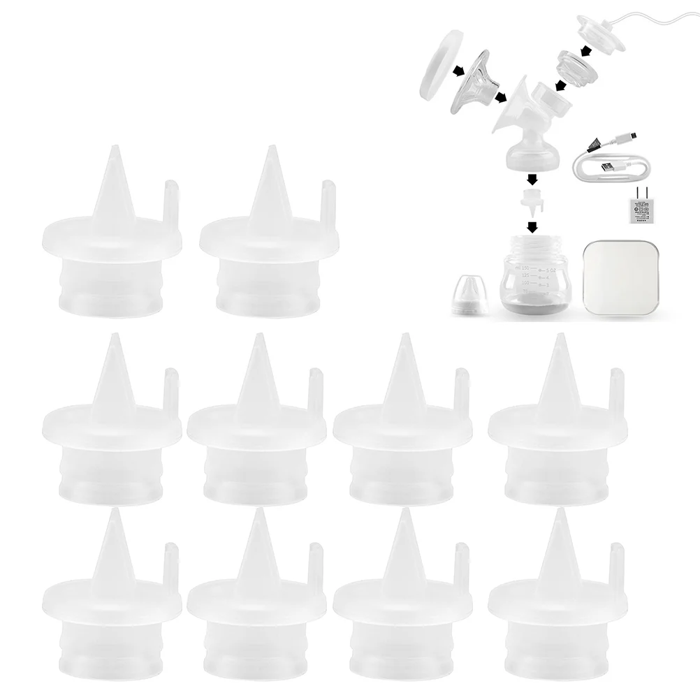 

10 Pcs Breast Pump Electric Valve Silicone Counterflow Valet Electric Manual Duckbill Close-fitting