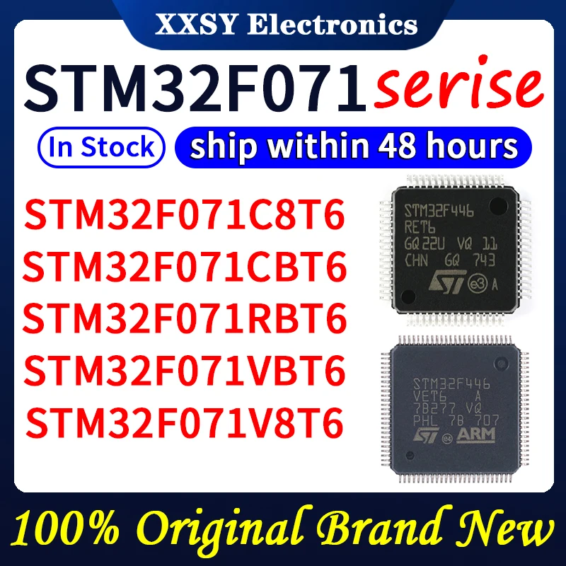 STM32F071C8T6 STM32F071CBT6 STM32F071RBT6 STM32F071VBT6 STM32F071V8T6 Высокое качество 100% оригинал новый