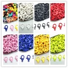 Застежки-карабины, пластиковые, 25 х15 мм, 10 шт.лот