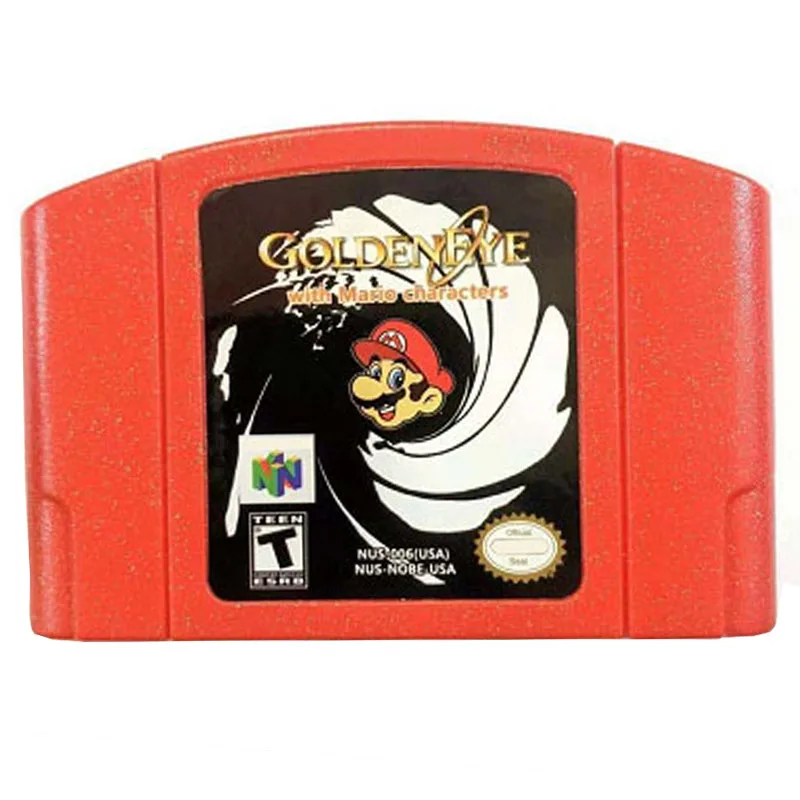 

GolenEye with mario charcters N64 Game Card Series American Edition and Japanese Animation Superior Quality Toys Gifts.