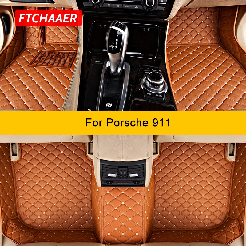 FTCHAAER пользовательские автомобильные коврики для Porsche 911 991 992 977 ковры аксессуары